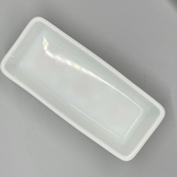 Vintage 1970's Pyrex Milk Glass Butterfly Gold Covered Butter Dish 72-B - Picture 8 of 9